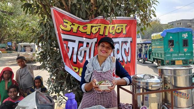 Sarita Kashyap, at her stall.