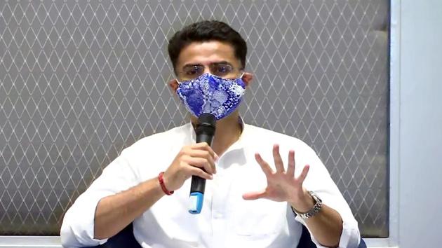 Sachin Pilot has sought an apology from Congress MLA Girraj Singh who had alleged that he had offered him a huge sum of money to cross vote in Rajya Sabha elections(ANI)