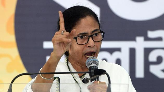 Trinamool Congress supremo and Chief Minister Mamata Banerjee addressing through virtual meeting on Shahid Diwas, in Kolkata on Tuesday. (ANI) Trinamool Congress supremo and Chief Minister Mamata Banerjee addressing through virtual meeting on Shahid Diwas, in Kolkata on Tuesday. (ANI)