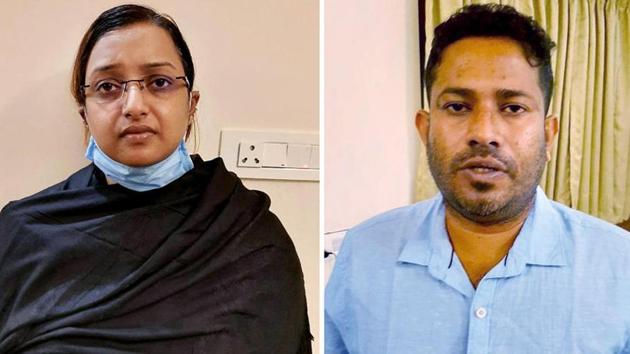 Swapna Suresh and Sandeep Nair are considered to be among the key accused in the gold smuggling case. (ANI Photo/File) Swapna Suresh and Sandeep Nair are considered to be among the key accused in the gold smuggling case. (ANI Photo/File)