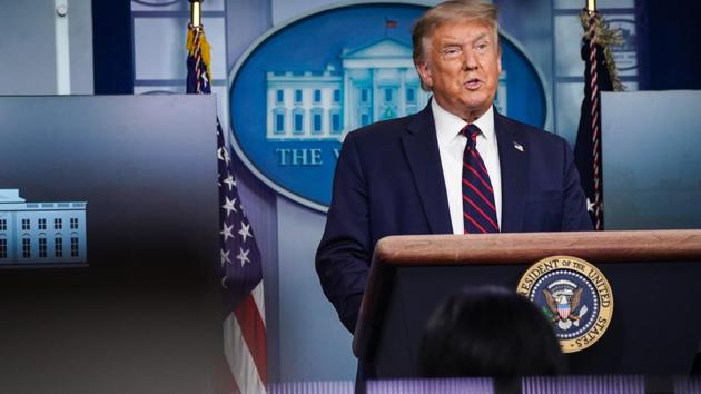 U.S. President Donald Trump speaks during a news conference in the James S. Brady Press Briefing Room at the White House in Washington, DC. (Bloomberg) U.S. President Donald Trump speaks during a news conference in the James S. Brady Press Briefing Room at the White House in Washington, DC. (Bloomberg)