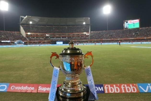 VIVO IPL 2017 trophy during match 1 of the Vivo 2017 Indian Premier League between the Sunrisers Hyderabad and the Royal Challengers Bangalore held at the Rajiv Gandhi stadium in Hyderabad, India on the 5th April 2017 Photo by Faheem Hussain Sportzpics(File.) VIVO IPL 2017 trophy during match 1 of the Vivo 2017 Indian Premier League between the Sunrisers Hyderabad and the Royal Challengers Bangalore held at the Rajiv Gandhi stadium in Hyderabad, India on the 5th April 2017 Photo by Faheem Hussain Sportzpics(File.)