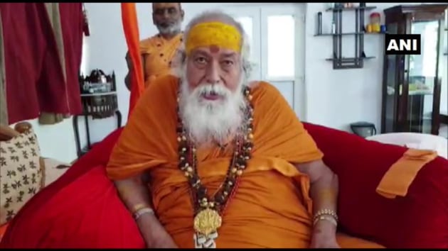 Swaroopanand Saraswati the Shankaracharya of Jyotishpeeth said the foundation stone of the Ram temple should be laid at the right time.(ANI)