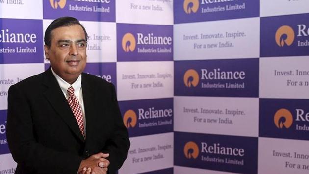 File photo of Reliance Industries Ltd chairman Mukesh Ambani(REUTERS)