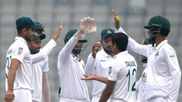 Bangladeshi cricketers celebrate (AFP) Bangladeshi cricketers celebrate (AFP)