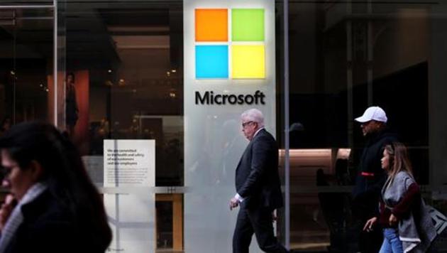 Pedestrians walk past a closed Microsoft Corp. store at Pitt Street Mall in Sydney, Australia. (Bloomberg) Pedestrians walk past a closed Microsoft Corp. store at Pitt Street Mall in Sydney, Australia. (Bloomberg)