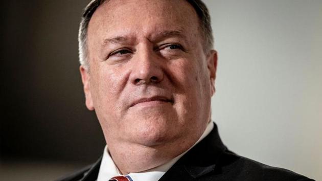 US Secretary of State Mike Pompeo addressing a press conference.(Reuters) US Secretary of State Mike Pompeo addressing a press conference.(Reuters)