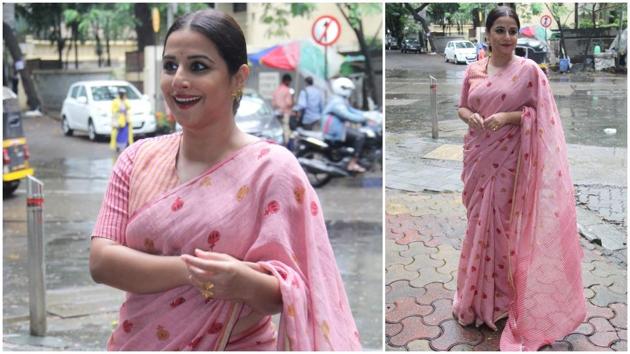 Vidya Balan spotted during promotions for Shakuntala Devi in Mumbai. (Varinder Chawla)