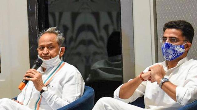 Rajasthan Chief Minister Ashok Gehlot and former deputy CM Sachin Pilot. (PTI File Photo) Rajasthan Chief Minister Ashok Gehlot and former deputy CM Sachin Pilot. (PTI File Photo)