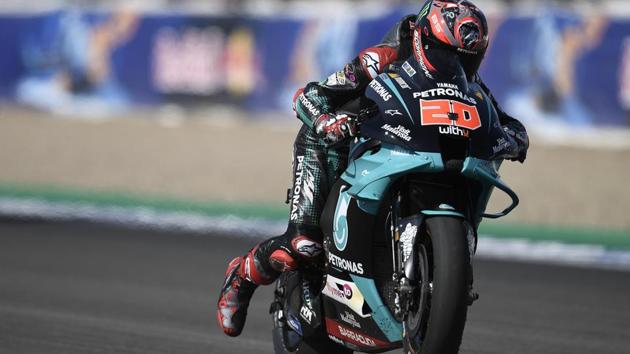 Fabio Quartararo, Petronas Yamaha SRT, Gran Premio Red Bull de Andalucia. (Image Courtesy: MotoGP) Fabio Quartararo, Petronas Yamaha SRT, Gran Premio Red Bull de Andalucia. (Image Courtesy: MotoGP)