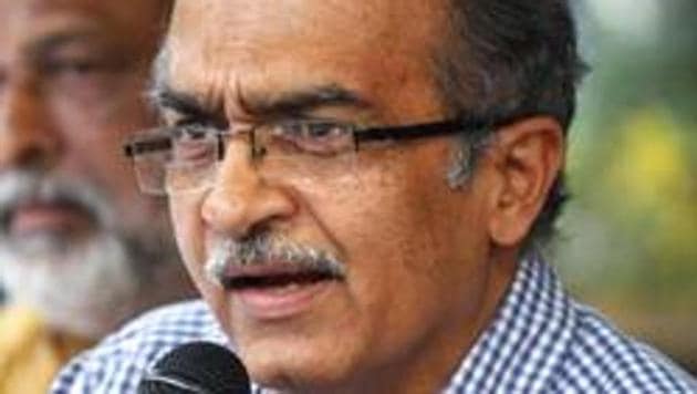 File photo: Prashant Bhushan (Hindustan Times) File photo: Prashant Bhushan (Hindustan Times)