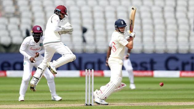 England's Joe Root in action. (REUTERS)