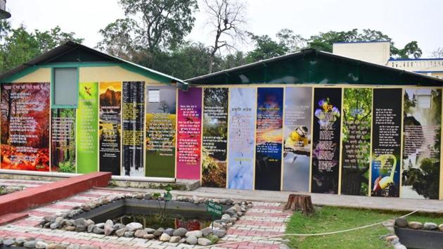 Uttarakhand forest department has put the poetry of 15 eminent writers on display boards in 18 of its conservation centres.