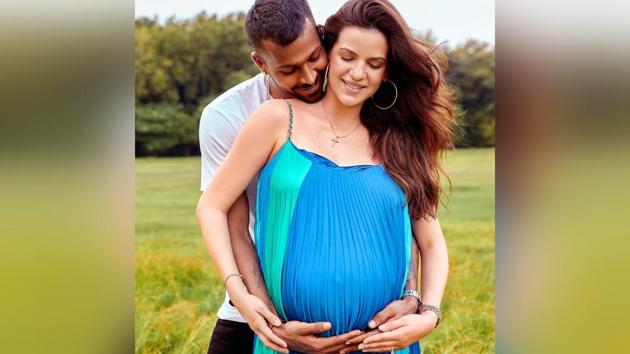 Hardik Pandya and Natasa Stankovic cradle her baby bump in loving snap from  maternity shoot - Hindustan Times