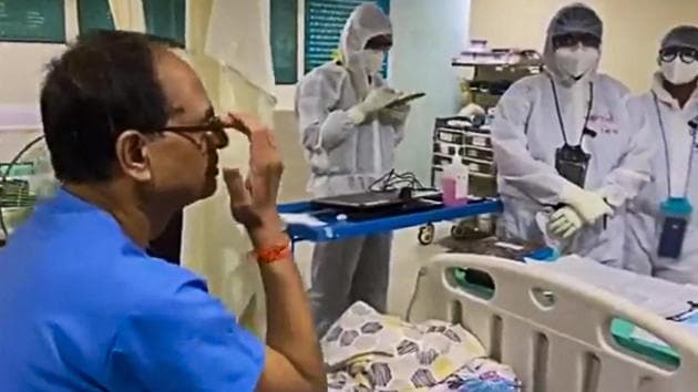 The decision comes when the MP CM Shivraj Singh Chouhan is recovering from Covid 19 disease at a private hospital. (PTI) The decision comes when the MP CM Shivraj Singh Chouhan is recovering from Covid 19 disease at a private hospital. (PTI)