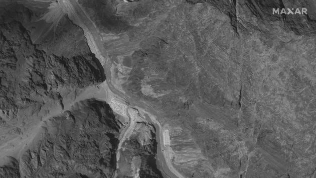 This July 6, 2020, satellite image provided by Maxar Technologies shows the Galwan Valley along the disputed border between India and China.(PTI)