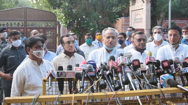 The Congress government in Rajasthan is facing a political crisis after a rebellion by the now sacked deputy chief minister Sachin Pilot and 18 other MLAs.(HT Photo) The Congress government in Rajasthan is facing a political crisis after a rebellion by the now sacked deputy chief minister Sachin Pilot and 18 other MLAs.(HT Photo)