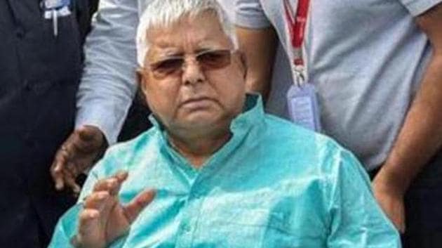 Lalu Prasad was admitted to RIMS in December 2018 after his conviction in a fodder scam case.(PTI PHOTO.)