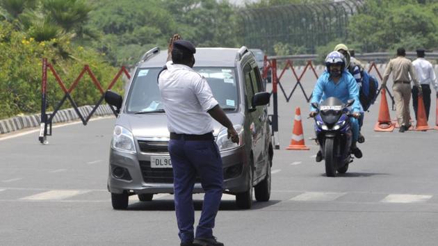 An ACP of the Delhi Traffic Police died in an accident(Sunil Ghosh / Hindustan Times (Representative)) An ACP of the Delhi Traffic Police died in an accident(Sunil Ghosh / Hindustan Times (Representative))