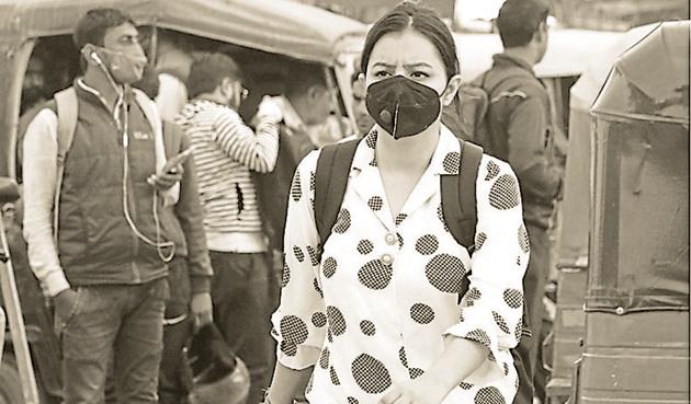 The universal use of masks in public places is the single most important intervention to reduce risks(Yogendra Kumar/HT)