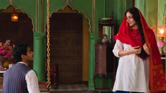 Ishaan Khatter and Tabu in a still from A Suitable Boy.