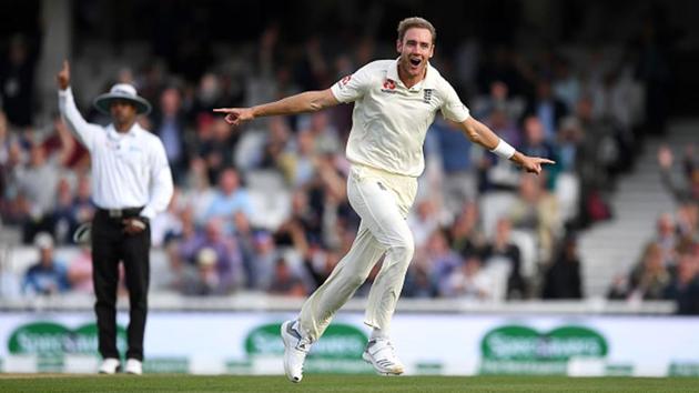 Stuart Broad celebrates a wicket. (Getty Images) Stuart Broad celebrates a wicket. (Getty Images)