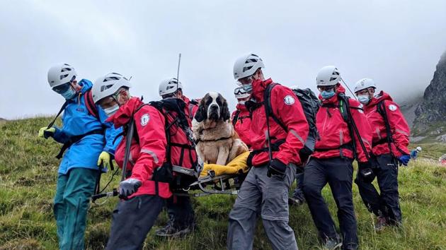 The Wasdale Mountain Rescue team rely on public contributions to their JustGiving.com/wasdalemrt page to fund their mountain safety efforts.(Wasdale Mountain Rescue via AP) The Wasdale Mountain Rescue team rely on public contributions to their JustGiving.com/wasdalemrt page to fund their mountain safety efforts.(Wasdale Mountain Rescue via AP)