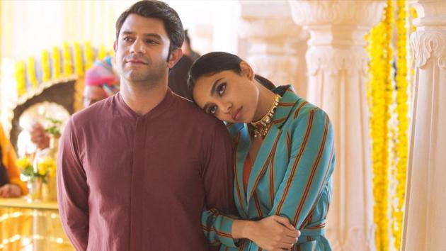 Arjun Mathur and Sobhita Dhulipala in a still from Made in Heaven.