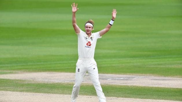 Stuart Broad removed Kraigg Brathwaite for his 500th Test wicket.(ICC)