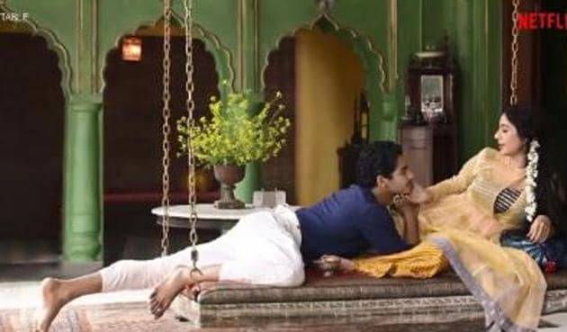Tabu and Ishaan Khatter in a still from A Suitable Boy. Tabu and Ishaan Khatter in a still from A Suitable Boy.