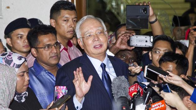 The judge said Najib failed to raise reasonable doubt and that prosecutors had established beyond reasonable doubt that Najib misappropriated money for his own use.(AP file photo)