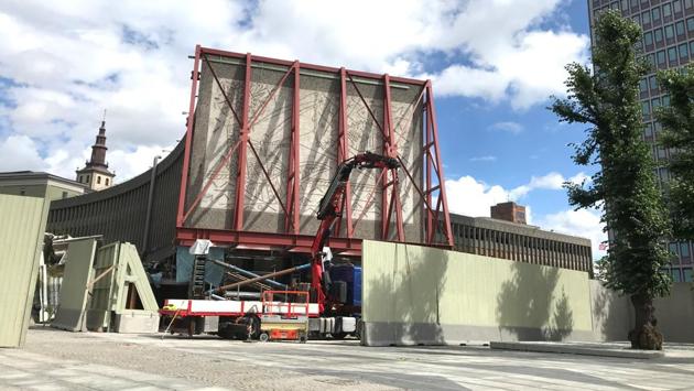 A general view of the 'Y-block' office building in Oslo, Norway. (REUTERS/Gwladys Fouche)