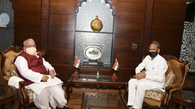 Chief Minister Ashok Gehlot meets Governor Kalraj Mishra Chief Minister Ashok Gehlot meets Governor Kalraj Mishra