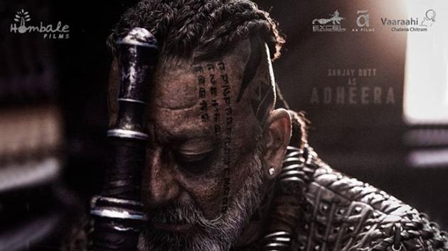 Sanjay Dutt as Adheera in KGF 2 poster. Sanjay Dutt as Adheera in KGF 2 poster.