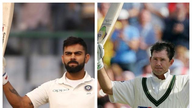 File image of Virat Kohli and Ricky Ponting.(HT Collage) File image of Virat Kohli and Ricky Ponting.(HT Collage)