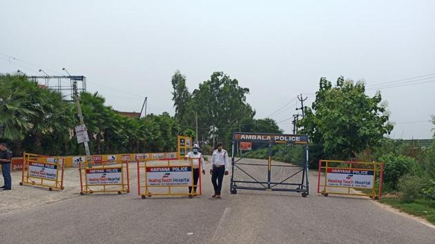 Security was increased around the Ambala air base on Wednesday ahead of the landing of the first batch of Rafale combat aircraft. (HT Photo) Security was increased around the Ambala air base on Wednesday ahead of the landing of the first batch of Rafale combat aircraft. (HT Photo)