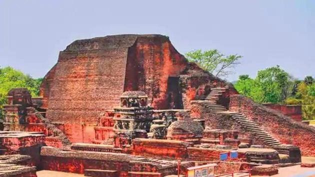 Nalanda’s placement at Rajgir, 10 km from ancient Nalanda (photo, above) in rural Bihar was justified by claiming that it would bring employment and development to the region — a common argument of avaricious developers preying on rural lands to build apartments (Getty images)