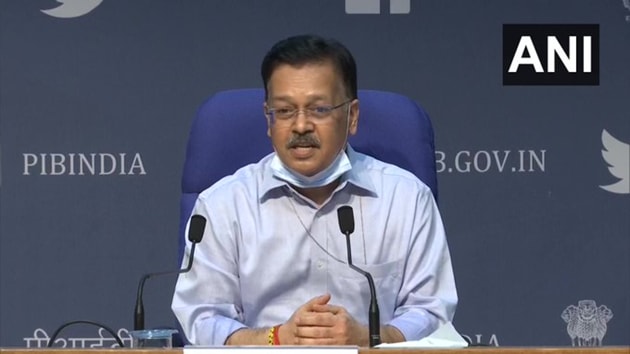 Rajesh Bhushan, secretary, ministry of health said at a briefing that the recovery rate of Covid-19 patients in India has been rising consistently.(ANI)