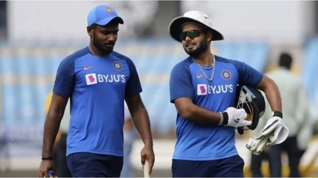 File image of Rishabh Pant and Sanju Samson.(Twitter)