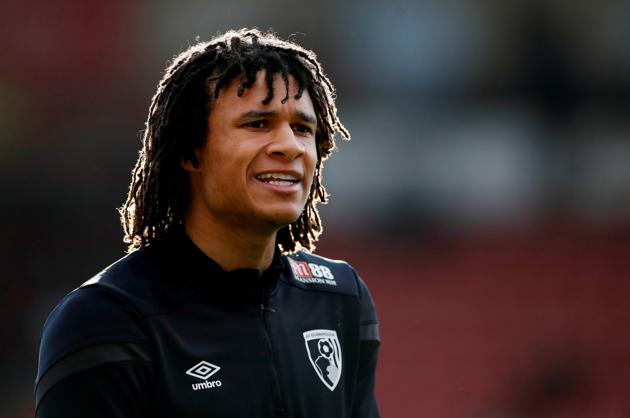 Bournemouth's Nathan Ake during the warm up before the match. (REUTERS)