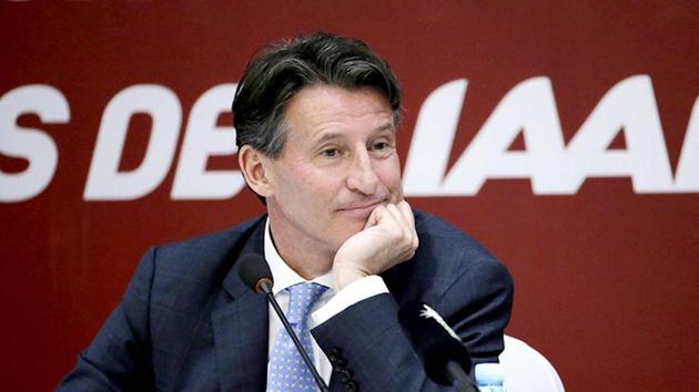 Newly elected President of International Association of Athletics Federations Sebastian Coe listens to a question at a news conference in Beijing.(Reuters)