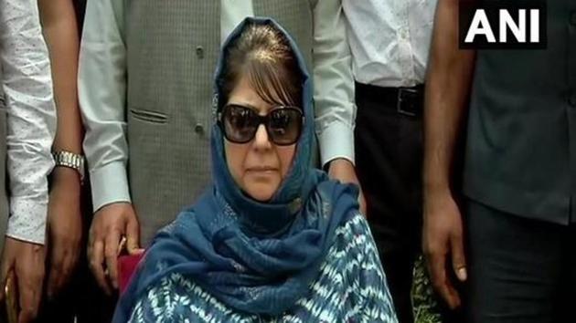 The detention order of the former Jammu and Kashmir chief minister was scheduled to lapse on August 5, 2020. Mufti is the only politician currently, who is still detained under the PSA.(ANI PHOTO.)