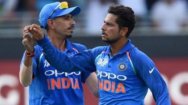 The spin duo of Kuldeep Yadav (L) and Yuzvendra Chahal has been a success for India.(AFP)