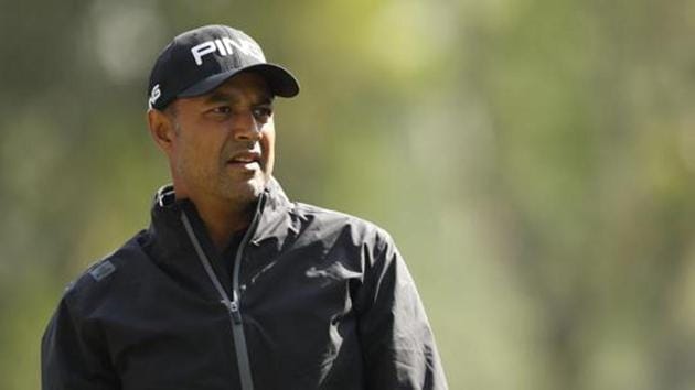 Arjun Atwal of India looks on, on the 8th hole during day one of the Honma Hong Kong Open at The Hong Kong Golf Club.(Getty Images,)