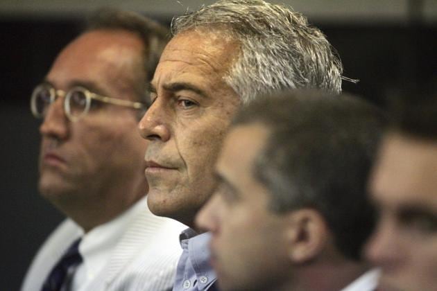 Jeffrey Epstein appears in court in West Palm Beach, Fla. Newly unsealed court documents provide a fresh glimpse into a fierce civil court fight between Epstein's ex-girlfriend, Ghislaine Maxwell, and one of the women who accused the couple of sexual abuse.(AP)