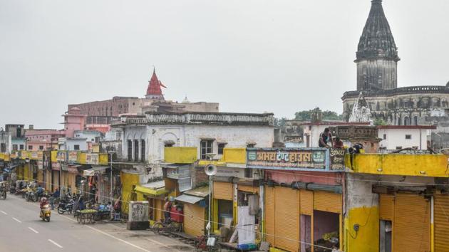 Ayodhya will see massive security deployment for the Ram temple foundation stone laying ceremony)(PTI Photo)