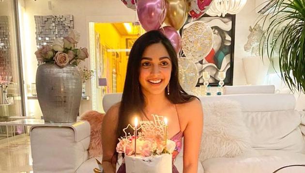 Kiara Advani celebrated her birthday with cakes and balloons.