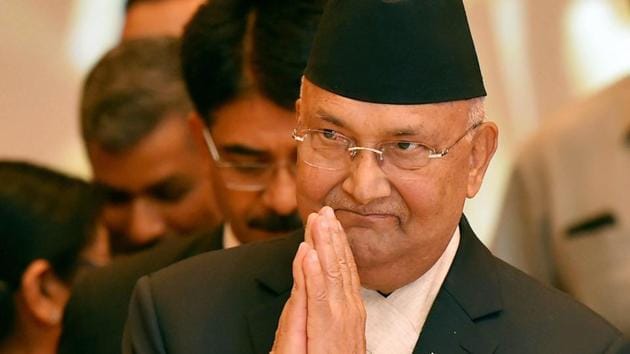 The embattled prime minister stoked another controversy this month by claiming that the “real” Ayodhya lies not in India but in Nepal and that Lord Ram was born in Thori in southern Nepal.(PTI)