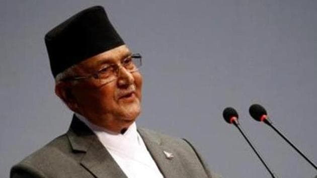 Nepal's Prime Minister Khadga Prasad Sharma Oli at the parliament.(Reuters File Photo)