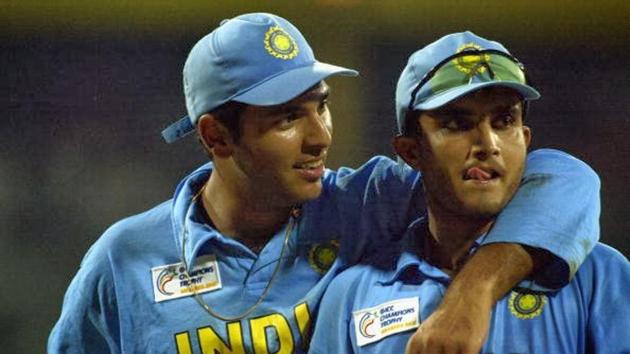 File image of Sourav Ganguly and Yuvraj Singh.(Getty Images)